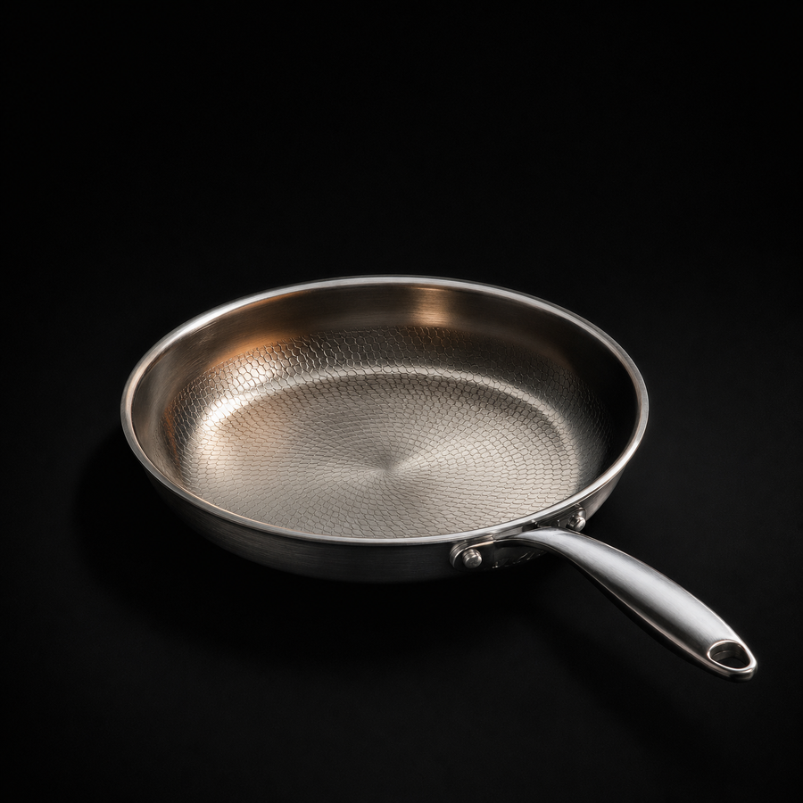 Hand-Hammered Titanium Pan - 3-piece set