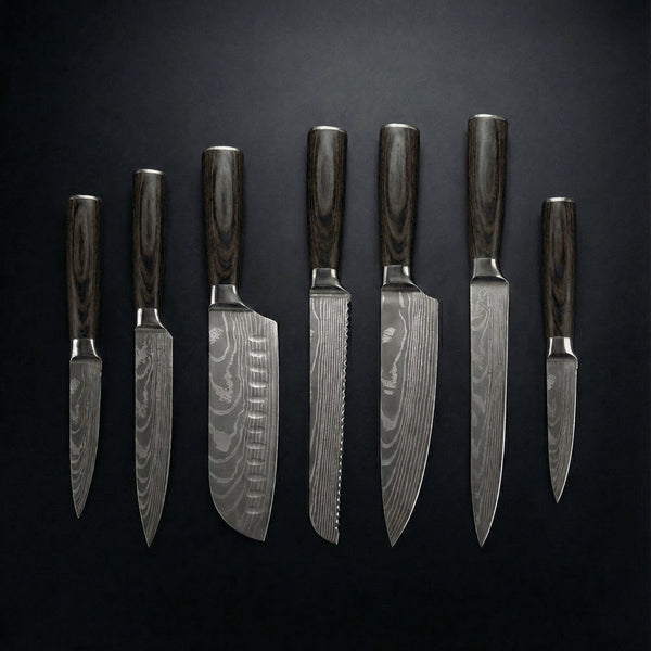 Japanese-Style Knife Set – Precision Collection (7-Piece Set)